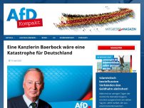 Bild zum Artikel: Eine Kanzlerin Baerbock wäre eine Katastrophe für Deutschland