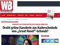 Bild zum Artikel: Droht grüne Kanzlerin aus Kaderschmiede von „Great Reset“-Schwab?