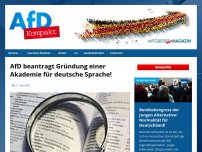 Bild zum Artikel: AfD beantragt Gründung einer Akademie für deutsche Sprache!