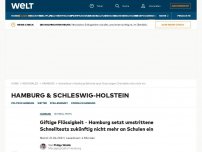 Bild zum Artikel: Giftige Flüssigkeit – Hamburg setzt umstrittene Schnelltests nicht mehr ein