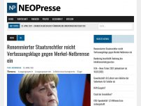 Bild zum Artikel: Renommierter Staatsrechtler reicht Verfassungsklage gegen Merkel-Notbremse ein