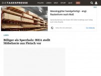 Bild zum Artikel: Billiger als Sperrholz: IKEA stellt Möbelserie aus Fleisch vor