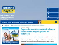 Bild zum Artikel: Bayern lockert Corona-Maßnahmen leicht: Diese Regeln gelten ab Morgen