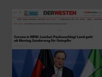Bild zum Artikel: Corona in NRW: Laschet-Paukenschlag! Land geht ab Montag Sonderweg für Geimpfte