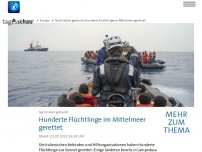 Bild zum Artikel: Mittelmeer: Hunderte Flüchtlinge nach Italien gebracht