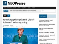 Bild zum Artikel: Verwaltungsgerichtspräsident: „Merkel-Notbremse“ verfassungswidrig