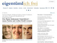 Bild zum Artikel: Sucharit Bhakdi, Wolfgang Wodarg und Reiner Fuellmich kandidieren zur Bundestagswahl!: Die Basis bekommt Gesicht(er) – neue Partei mit voller Kraft voraus