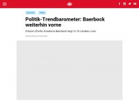Bild zum Artikel: Politik-Trendbarometer: Baerbock weiterhin vorne