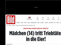 Bild zum Artikel: Grapscher vertrieben - Mädchen (14) tritt Triebtäter in die Weichteile!