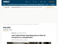 Bild zum Artikel: Linken-Chefin Wissler lehnt Bekenntnis zur Nato ab – und spricht von „Kriegsbündnis“