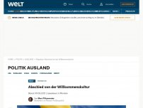 Bild zum Artikel: Abschied von der Willkommenskultur