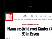 Bild zum Artikel: Doppelmord am Muttertag! - Zwei Kinder (4, 5) in Essen getötet