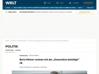 Bild zum Artikel: Boris Palmer rechnet mit der „Generation beleidigt“ ab