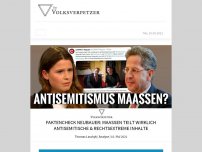 Bild zum Artikel: Faktencheck Neubauer: Maaßen teilt wirklich antisemitische & rechtsextreme Inhalte