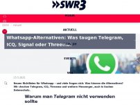 Bild zum Artikel: Whatsapp-Alternativen: Was taugen Telegram, ICQ, Signal oder Threema?