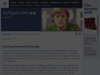 Bild zum Artikel: Und Angela Merkel: Schweigt