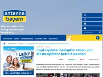 Bild zum Artikel: Impf-Update: Geimpfte sollen von Maskenpflicht befreit werden