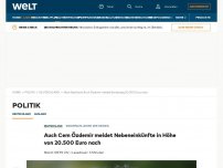 Bild zum Artikel: Auch Cem Özdemir meldet Nebeneinkünfte in Höhe von 20.500 Euro nach