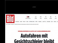 Bild zum Artikel: Düsseldorferin klagte  - Autofahren mit Gesichtsschleier bleibt verboten