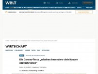 Bild zum Artikel: Die Corona-Tests „scheinen besonders viele Kunden abzuschrecken“