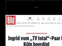 Bild zum Artikel: „Schlaf gut“ sagte ihr Klaus - Ingrid vom „TV total“-Paar in Köln beerdigt