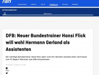 Bild zum Artikel: Bericht: Flick will Gerland mit zum DFB nehmen