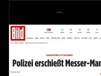 Bild zum Artikel: Er bedrohte Passanten und Autofahrer - Polizei erschießt Messer-Mann in Hamburg