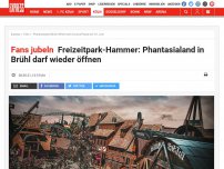 Bild zum Artikel: Fans jubeln: Freizeitpark-Hammer: Phantasialand in Brühl darf wieder öffnen