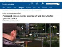 Bild zum Artikel: Polizei in Hanau soll Hilfesuchende beschimpft und Bewaffneten ignoriert haben