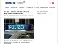 Bild zum Artikel: Er rief „Allahu Akbar!”: Polizei erschießt Messer-Mann