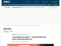 Bild zum Artikel: „Unerträgliche Arroganz“, „spaltet Gesellschaft“ – Linke geht Baerbock scharf an