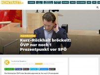 Bild zum Artikel: Kurz-Rückhalt bröckelt: ÖVP nur noch 1 Prozentpunkt vor SPÖ
