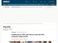 Bild zum Artikel: Annäherung an AfD? „Wer das tut, kann die CDU verlassen“, sagt Laschet