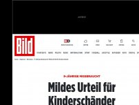 Bild zum Artikel: 9-Jährige missbraucht - Mildes Urteil für Kinderschänder