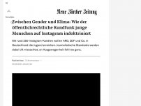 Bild zum Artikel: Zwischen Vulva und Klima: Wie der öffentlichrechtliche Rundfunk junge Menschen auf Instagram indoktriniert