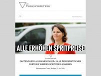 Bild zum Artikel: Faktencheck »Klimaheuchler«: Alle demokratischen Parteien werden Spritpreis anheben