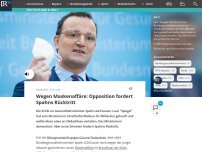 Bild zum Artikel: Wegen Maskenaffäre: FDP und Linke fordern Spahns Rücktritt