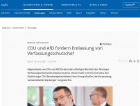 Bild zum Artikel: Thüringen: CDU und AfD fordern Entlassung von Verfassungsschutzchef