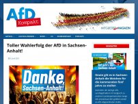 Bild zum Artikel: Toller Wahlerfolg der AfD in Sachsen-Anhalt!