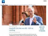 Bild zum Artikel: Wahl in Sachsen-Anhalt: Haseloff-CDU klar vor AfD - FDP im Landtag