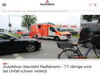 Bild zum Artikel: Verl: Radfahrerin kracht ohne Helm gegen Auto und wird schwer verletzt
