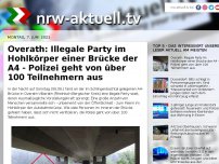 Bild zum Artikel: Overath: Illegale Party im Hohlkörper einer Brücke der A4 - Polizei geht von über 100 Teilnehmern aus