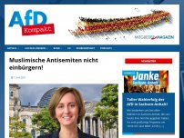 Bild zum Artikel: Muslimische Antisemiten nicht einbürgern!