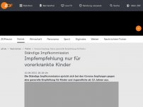 Bild zum Artikel: Impfempfehlung nur für vorerkrankte Kinder