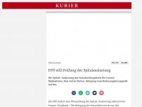 Bild zum Artikel: FPÖ will Prüfung der Spitalauslastung