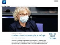 Bild zum Artikel: Lambrecht fordert Überprüfung der Maskenpflicht