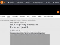 Bild zum Artikel: Neue Regierung in Israel im Parlament gewählt