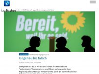 Bild zum Artikel: INSM-Vorwürfe gegen Grüne: Ungenau bis falsch