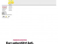 Bild zum Artikel: Kurz unterstützt Anti-Korruptions-Volksbegehren