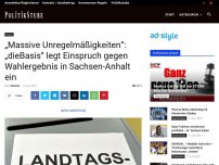 Bild zum Artikel: „Massive Unregelmäßigkeiten“: „dieBasis“ legt Einspruch gegen Wahlergebnis in Sachsen-Anhalt ein